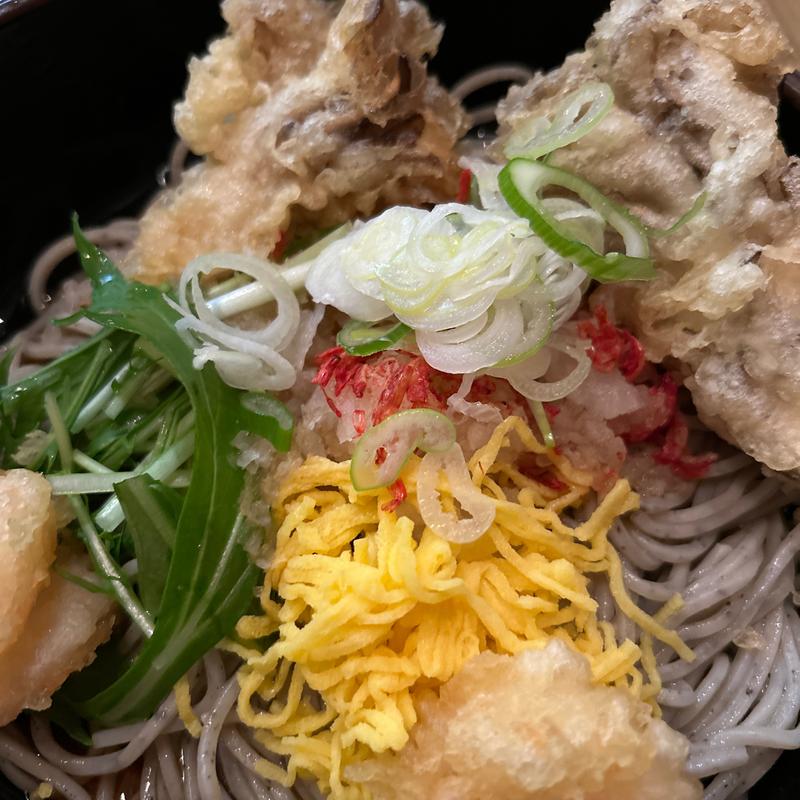 海老まいたけそば(そばとお酒　八雲 さっぽろ地下街オーロラタウン店)