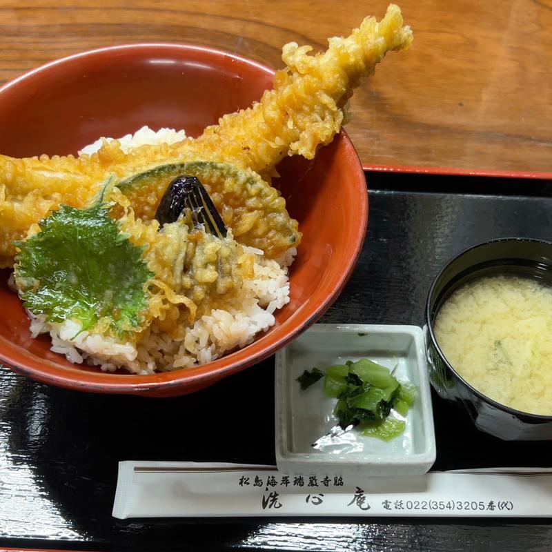 穴子天丼(洗心庵 （せんしんあん）)