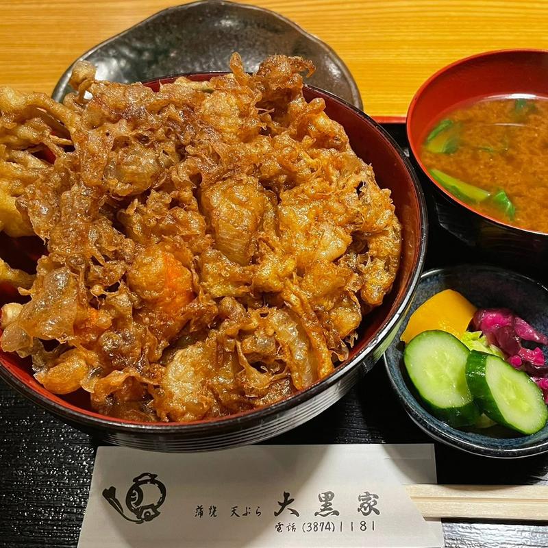 かき揚げ丼(天ぷら うなぎ 大黒家(だいこくや))