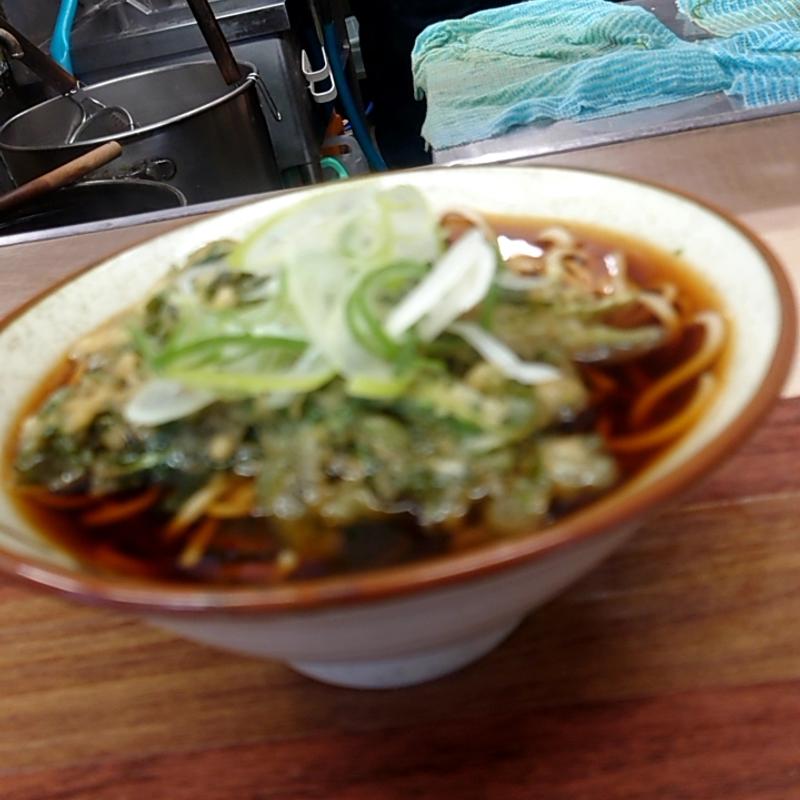 春菊天そば(六文そば)