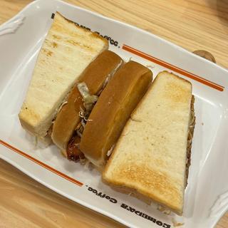 あみ焼きチキンホットサンド(コメダ珈琲店 JR福島駅前店)