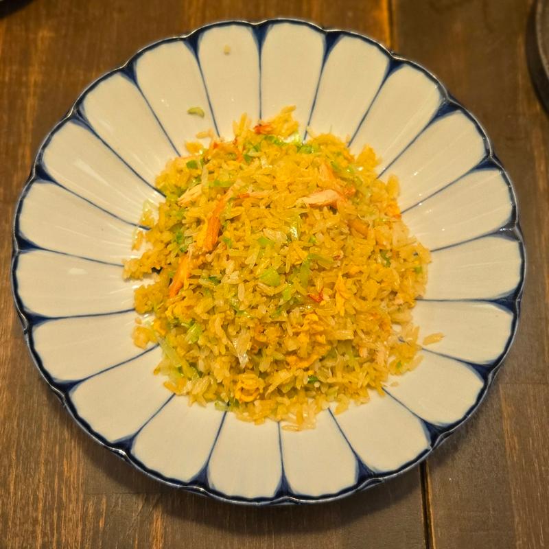 蟹レタス炒飯(中菜バル 堂島)