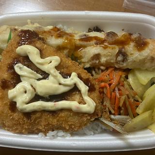 アジフライのり弁