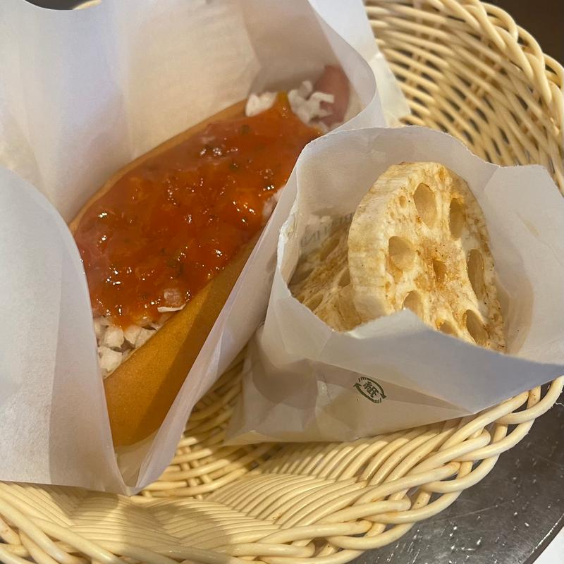 サルサドック・れんこんフライ(フレッシュネスバーガー日本橋明治座前)