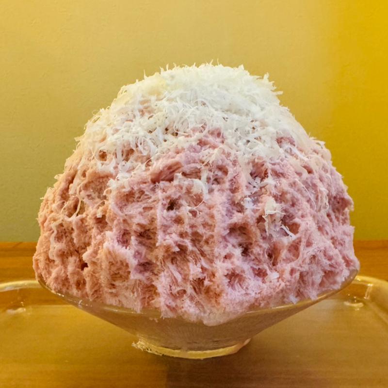 さくらピスタチオ(イタリアンかき氷リコッタ)