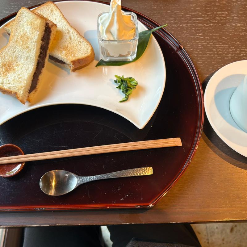 あんこトースト(甘味茶房 見世蔵久森)