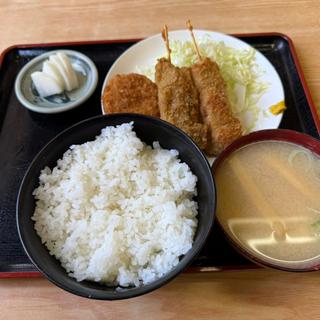 串カツ定食