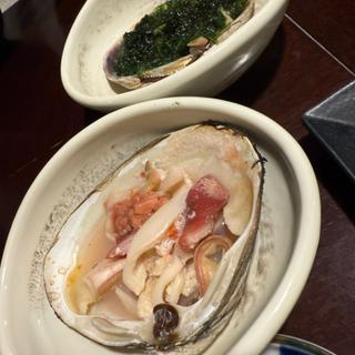 貝焼き盛り合わせ(焼き貝うぐいす )