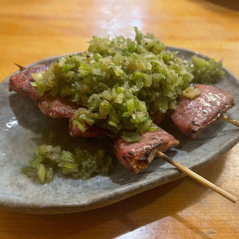 ねぎたん塩焼き(もつ焼き稲垣)