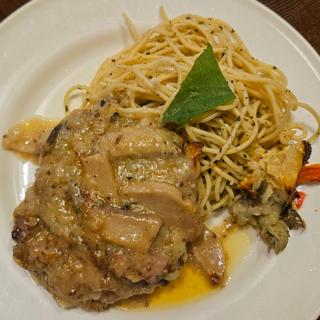 若鶏のソテーマスタードバターソース(ラ・タベルナ )