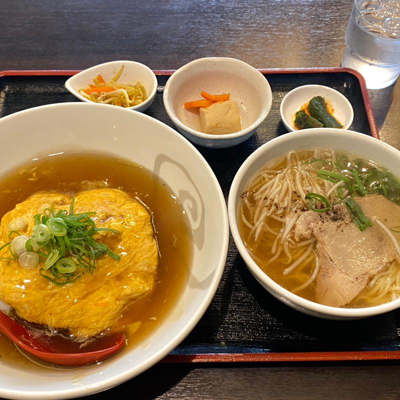 丼セット(天津飯)(龍潭)