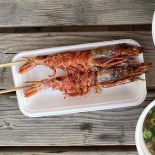 車海老塩焼き(くら天然魚市場)