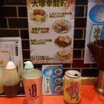 ドリンクは 1缶390 ↓↓↓ ここから セルフでどうぞ ↓↓↓ 生ビールはスタッフへ