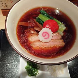 鴨芳醇そば　昆布〆卵黄入り