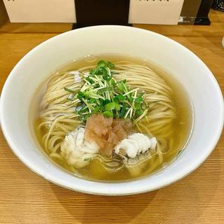 羅臼利尻昆布出汁 冷やし鱧のせそば