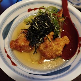 唐揚げと餅のみぞれ煮
