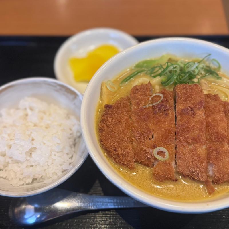 千吉カレーうどん　カツのせ(カレーうどん 千吉 新木場店)
