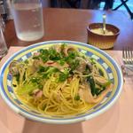 真イカとアサリのペペロンチーニスパゲッティ(タベルナ・パパ )