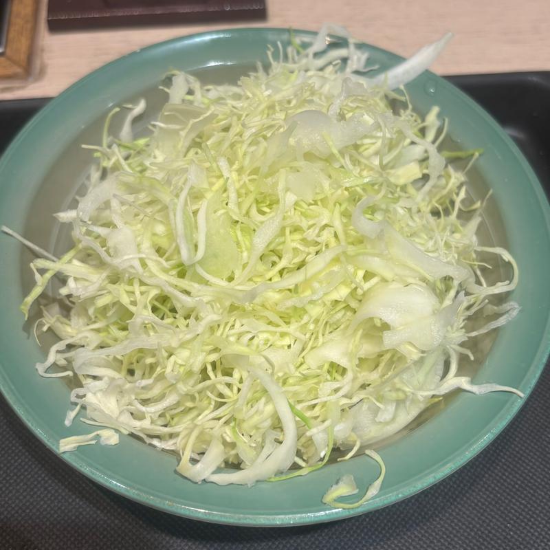 千切りキャベツ(松のや 中野坂上店)