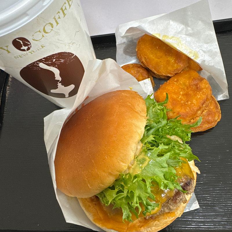 ユニオンスクエアメルトチーズバーガーセット(COZZYY COFFEE NEWYORK)
