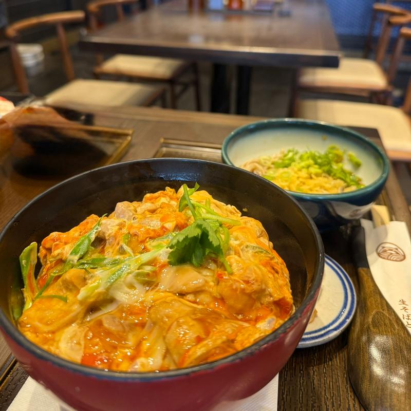 特別親子丼セット(生そばと、丼。楽雲)