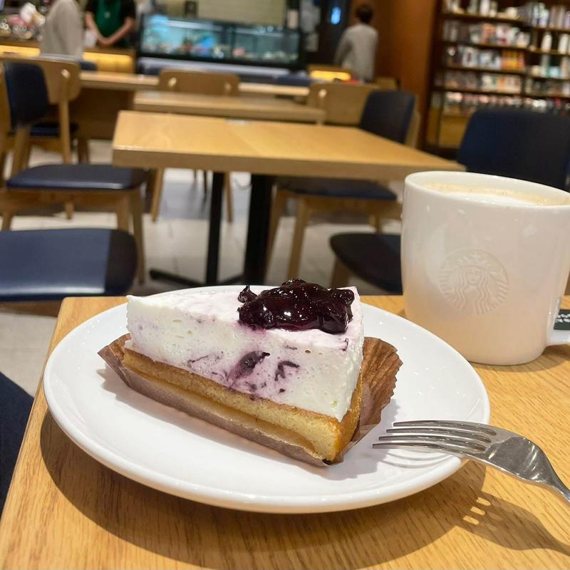 ブルーベリーレアチーズケーキ(スターバックスコーヒー 梅ヶ丘駅店)