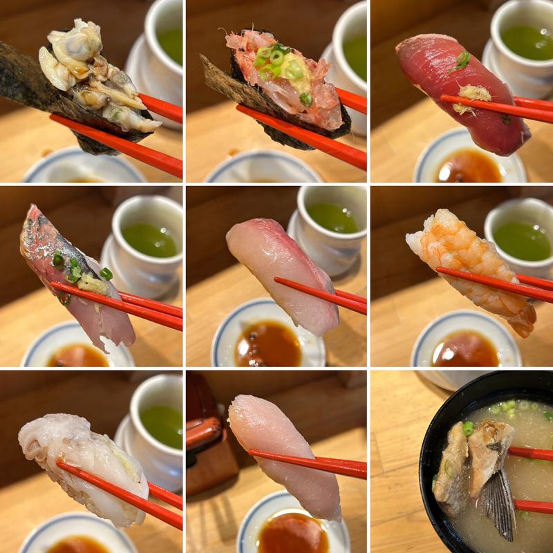 おまかせ1.5人前にぎり(立ち寿司横丁 中野サンモール)