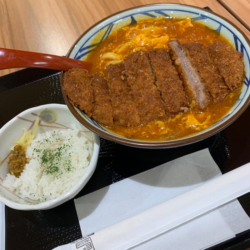 牛カツトマたまカレーうどん(並)(丸亀製麺イオン板橋)