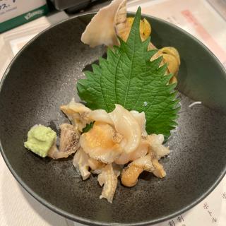 つぶ貝の刺身(石亭)