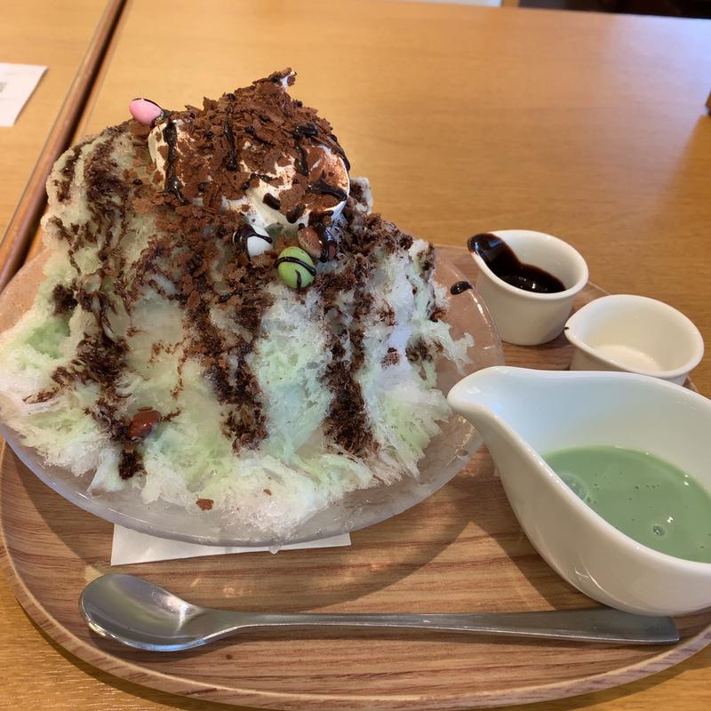 純氷ふわふわかき氷チョコミン党(ココス 浮間店)