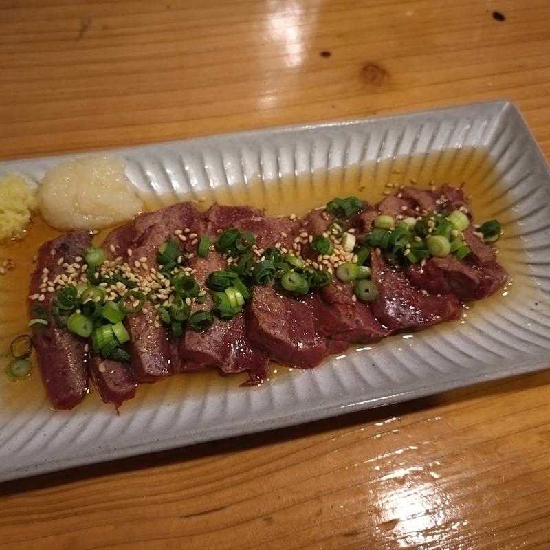 炙り牛レバー(炭火やきとり 恵 （メグミ）)