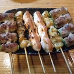 水菜＆ぼんじり＆梅ささみ(炭火やきとり 恵 （メグミ）)