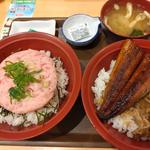まぐろ丼＆うな丼