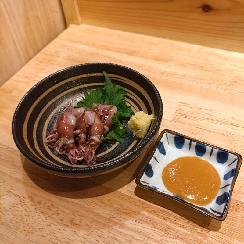 ホタルイカの刺身(大衆酒場 といろ)