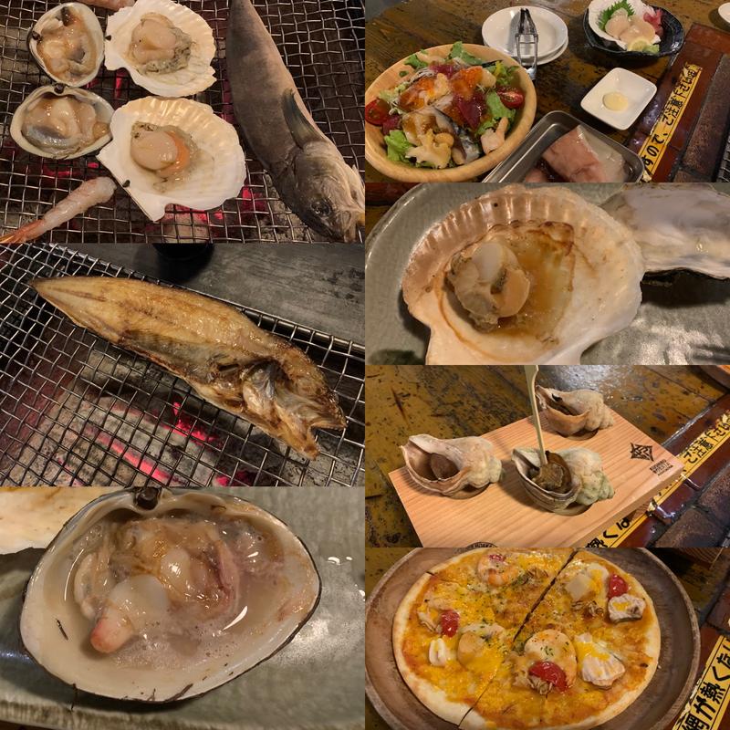 海鮮いろいろ(炉ばた煉瓦)