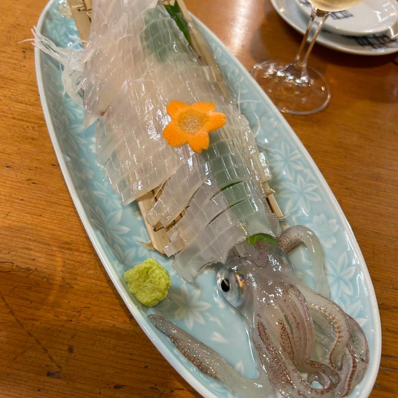 いか活き造り(むつ五郎 )