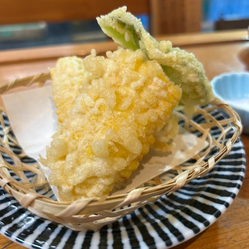 とうもろこしの天ぷら(むつ五郎 )