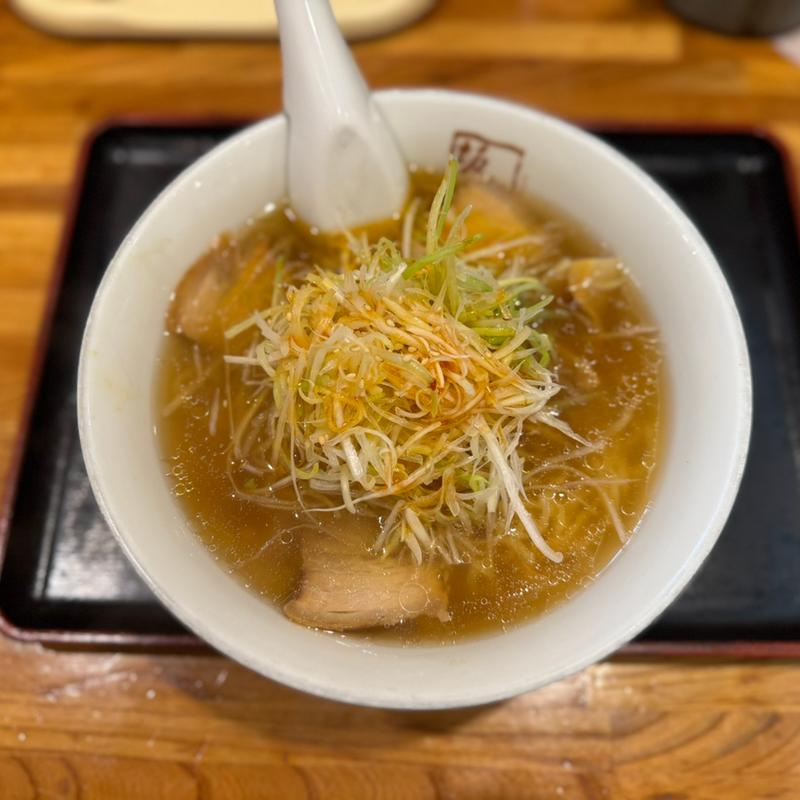 ねぎラーメン(喜多方ラーメン 坂内 歌舞伎町店)