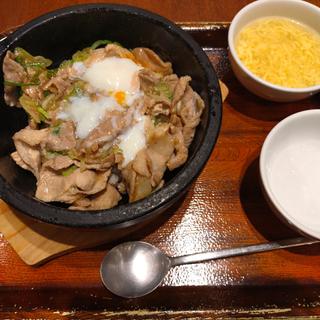 豚塩ねぎ石焼きごはん