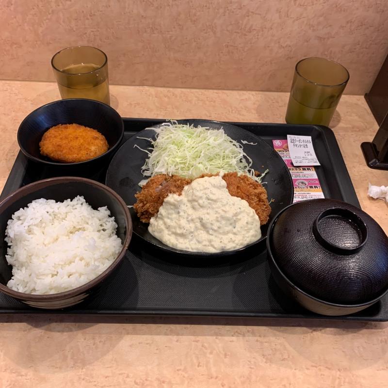 クーポンタルタルチキンかつ定食(松のや 上板橋店 )