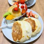 プリンアラモードパンケーキ