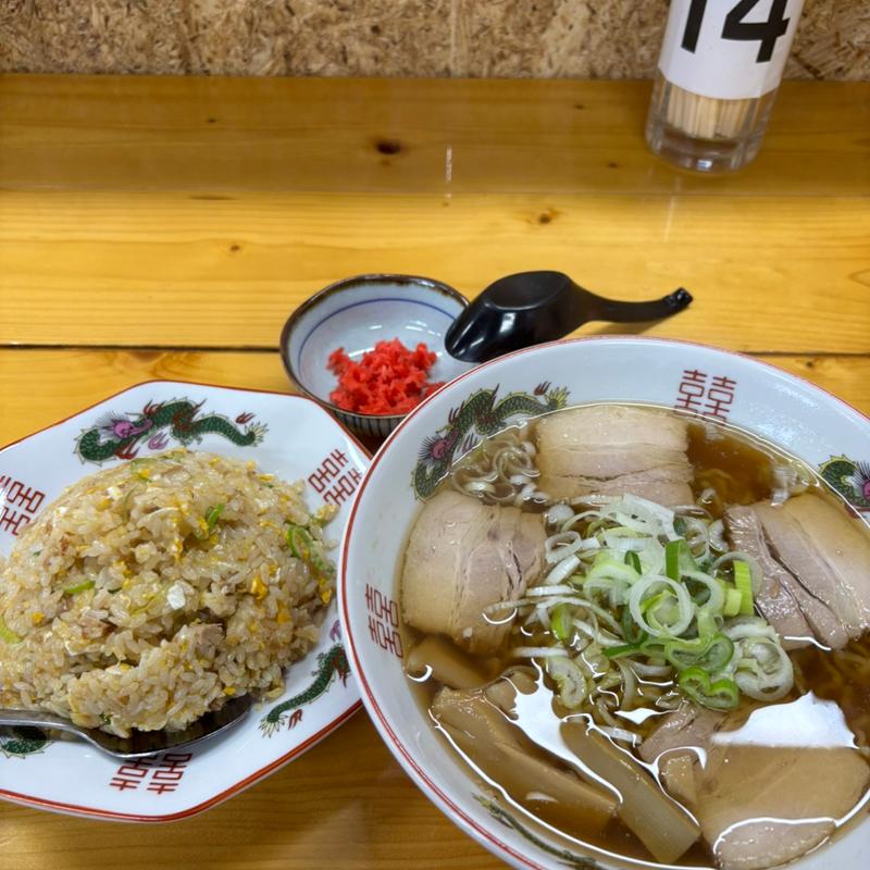 中華そば+チャーハン(中華そば純 黒石店)