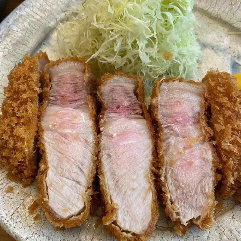 六白黒豚 上リブロース定食 260g(とんかつひなた)