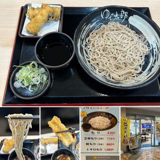 もりそばにちくわ天(ゆで太郎 もつ次郎中野坂上店)