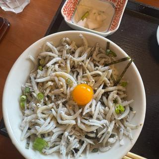 釜揚げシラス丼とそば(吉祥 庵)