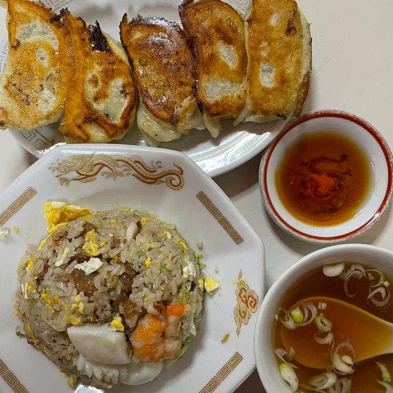 五目チャーハン 餃子(中華料理 明華(メイカ))
