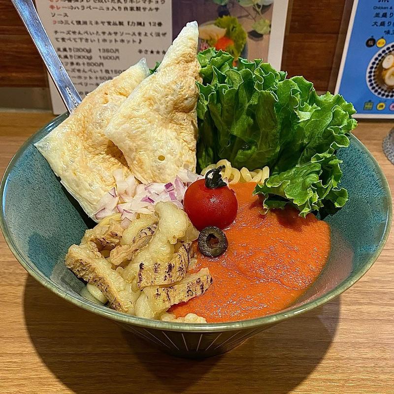 サルサモツ辛レーラまぜSoba 並盛り(鶏Soba Toraや)
