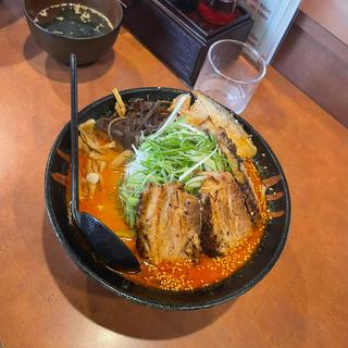 辛味噌 大盛り 炙りチャーシュー ネギ