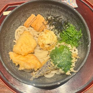 鶏天と玉子天の ぶっかけうどん