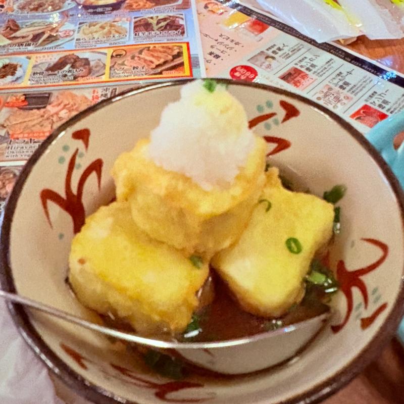 ジーマミー豆腐の揚げ出し(沖縄の台所　ぱいかじ 国際通り店)